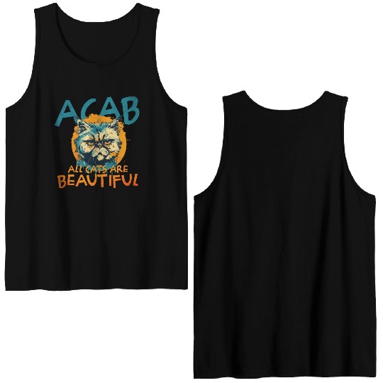 ACAB All Cats Are Beautiful Double Sided Tank Tops