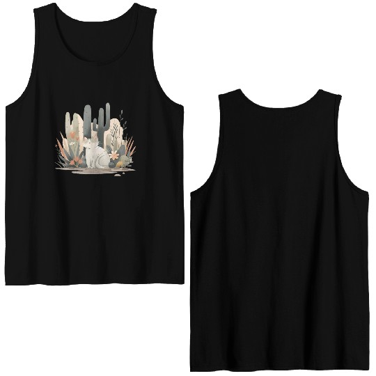 Cats and Plants Double Sided Tank Tops