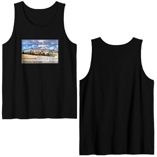 I've Been Framed! Snowy Range Scenic Byway Wyoming Double Sided Tank Tops
