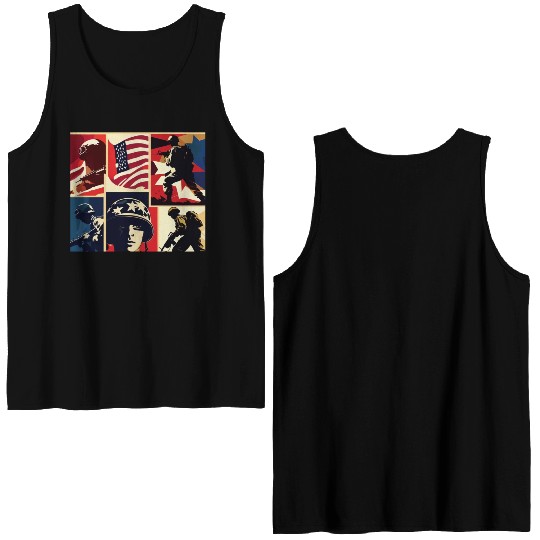 Memorial Day 6 Double Sided Tank Tops
