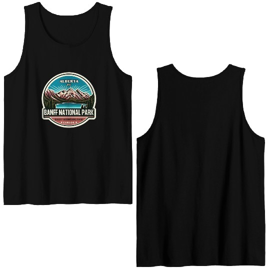 Banff National Park, Alberta Canada grizzly bears Double Sided Tank Tops