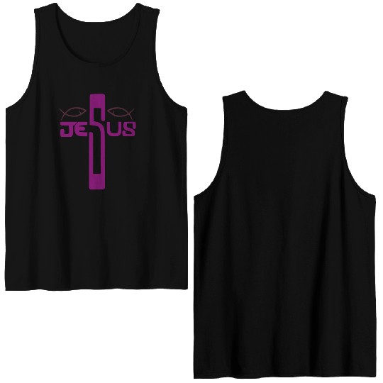 Jesus Resurrection Sunday Double Sided Tank Tops