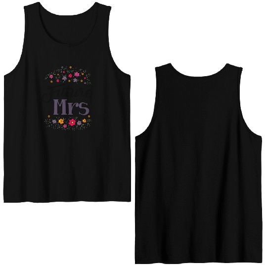 Bridal Future Mrs Double Sided Tank Tops
