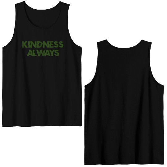 kindness always share the love with friends family Double Sided Tank Tops