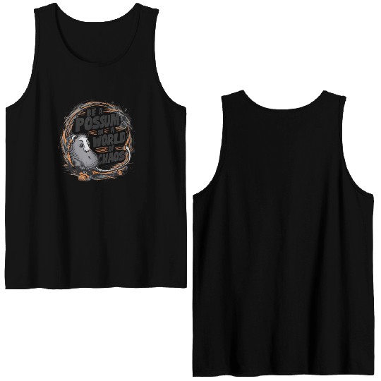 Be a Possum in a world of chaos Street Cats Squad Double Sided Tank Tops