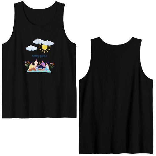 Spring picnic 1 Double Sided Tank Tops