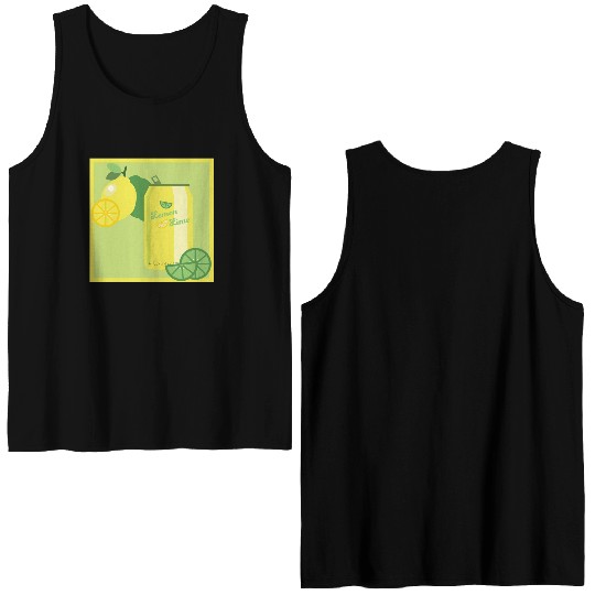 Lemon Lime Soda Double Sided Tank Tops