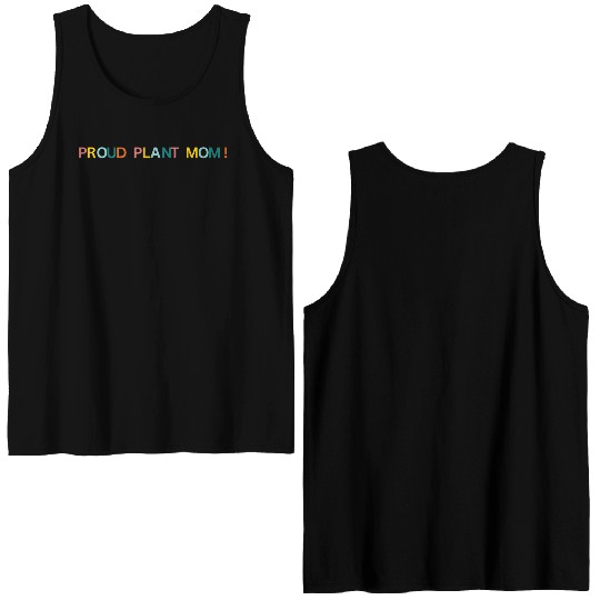 Proud Plant Mom! Graphic Double Sided Tank Tops