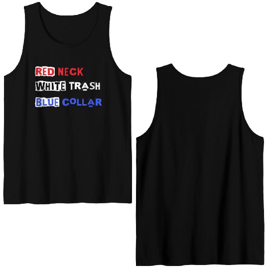Red White Blue Double Sided Tank Tops