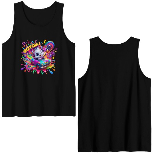Galactic Vibes: Plosion of Splashes - GoTcha! Double Sided Tank Tops