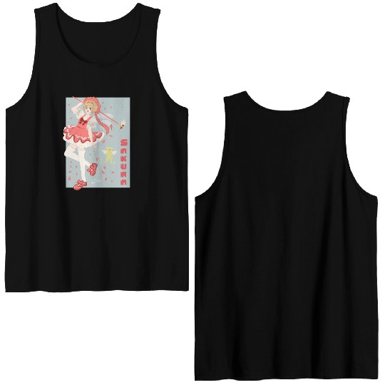 Sakura Card Captor Double Sided Tank Tops