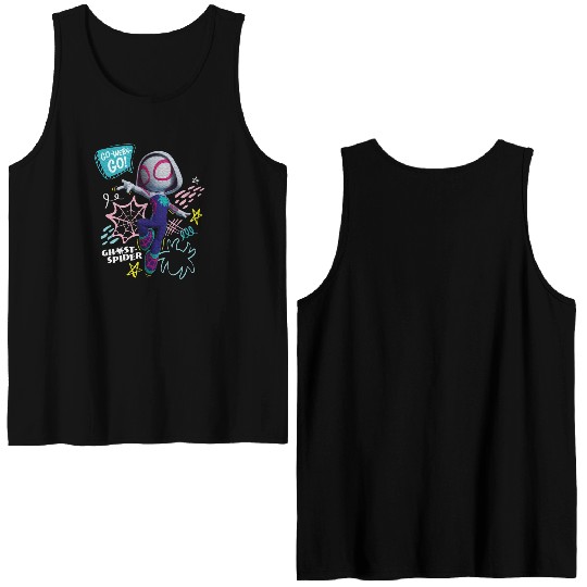 Marvel Spidey And His Amazing Friends Ghost Spider Double Sided Tank Tops