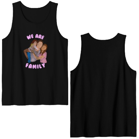 We are Family Double Sided Tank Tops