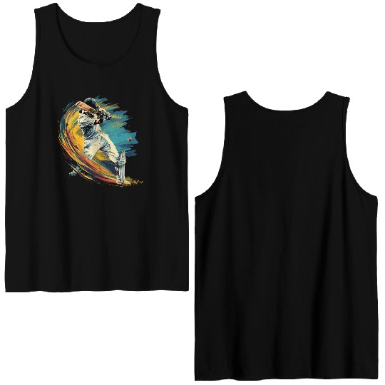 Cricket Player Sport US Double Sided Tank Tops