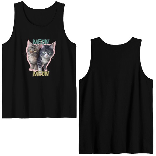MEOW CATS Double Sided Tank Tops
