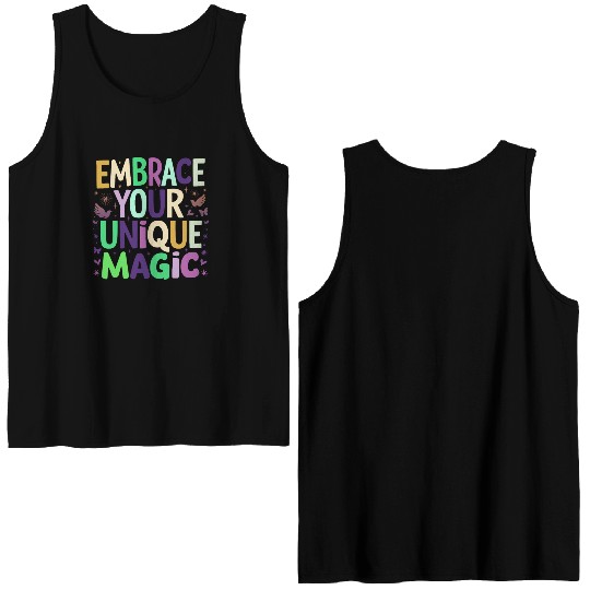 embrace your unique magic Double Sided Tank Tops