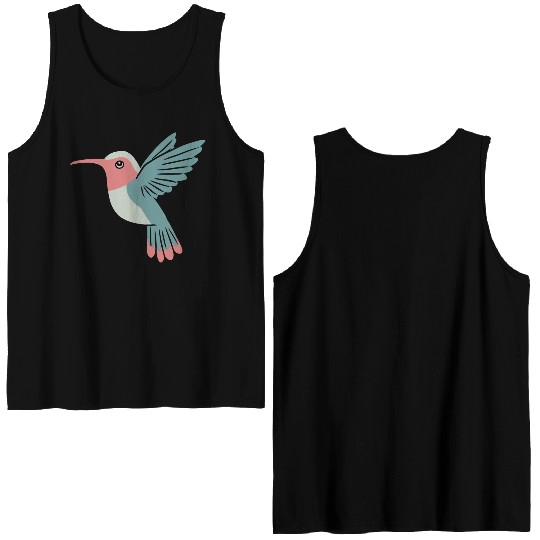 Flying Hummingbird Double Sided Tank Tops