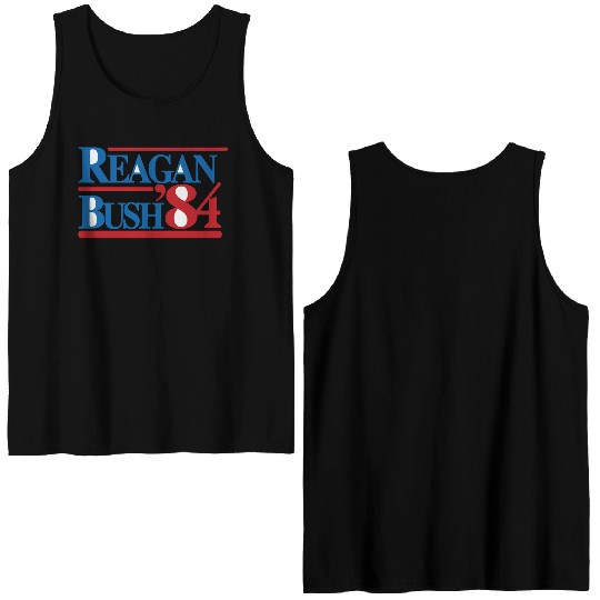 REAGAN BUSH 84 Classic Double Sided Tank Tops
