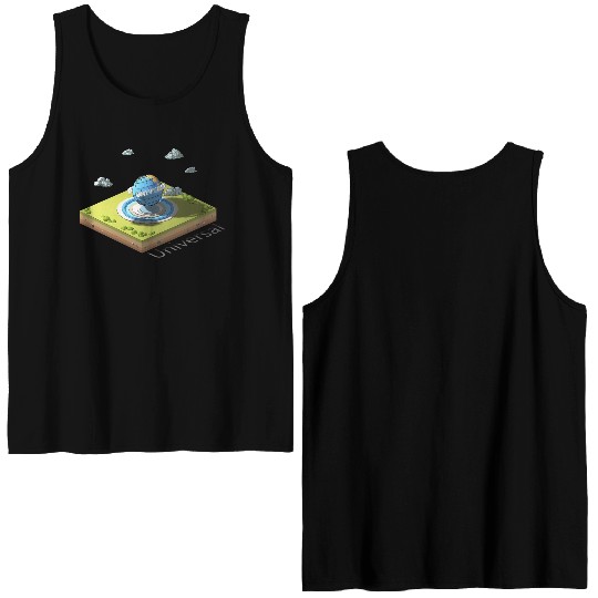 Geometric low poly Universal Studios Double Sided Tank Tops