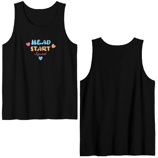 Head Start Squad Homeschool Back to School Double Sided Tank Tops