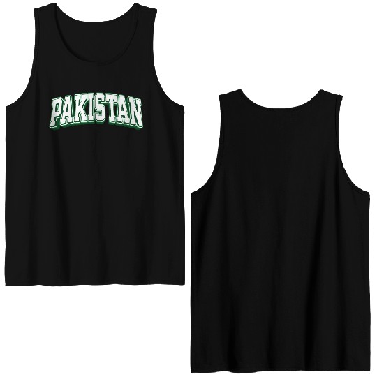 Pakistan cricket player flag Team Pakistan World Double Sided Tank Tops