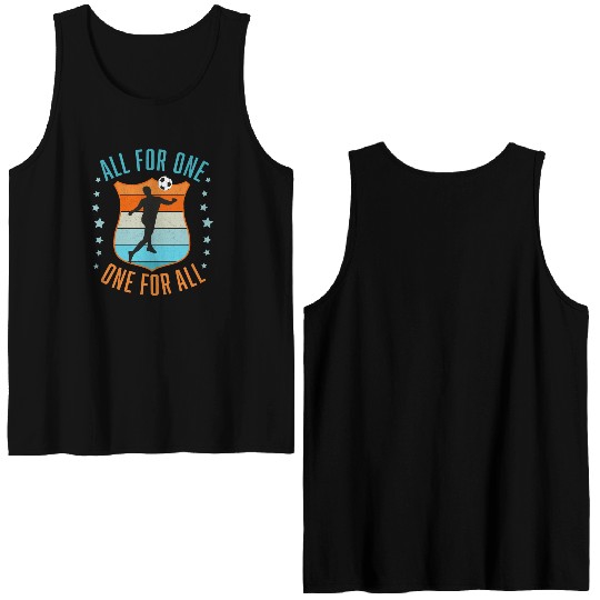 Soccer Team Spirit Double Sided Tank Tops