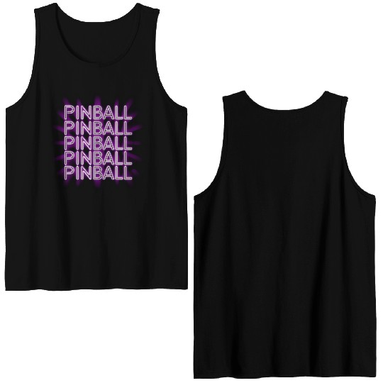 Pinball Purple Neon Double Sided Tank Tops