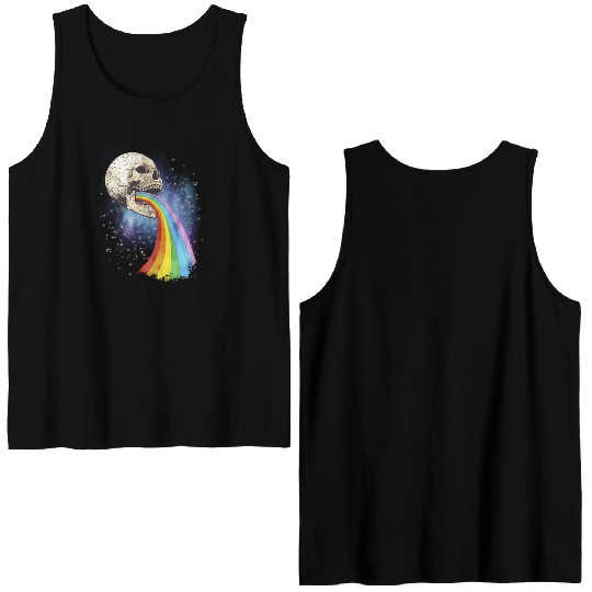 Live Love Lucifer Goth Festival Death Metal Double Sided Tank Tops