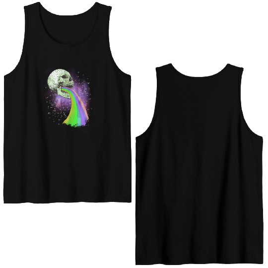 Live Love Lucifer Goth Festival Death Metal Double Sided Tank Tops
