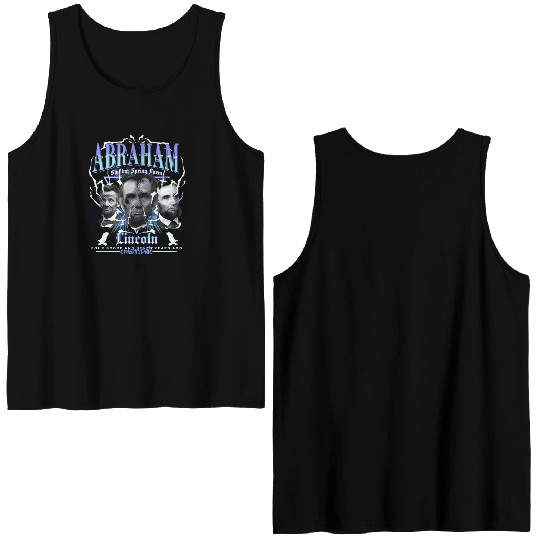 History Bootleg Abraham Lincoln Bootleg Retro Rap Double Sided Tank Tops