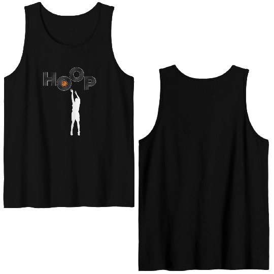 HOOP I love basketball Double Sided Tank Tops