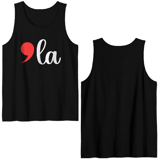 Comma La - Kamala Harris 2024 Double Sided Tank Tops