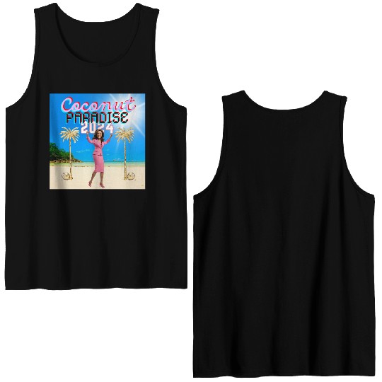 Kamala Harris 2024 | Coconut Trees and Election Me Double Sided Tank Tops