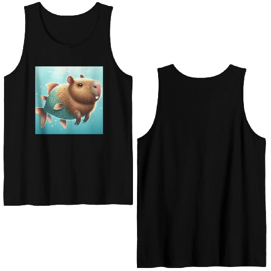 The capybara-fish Double Sided Tank Tops
