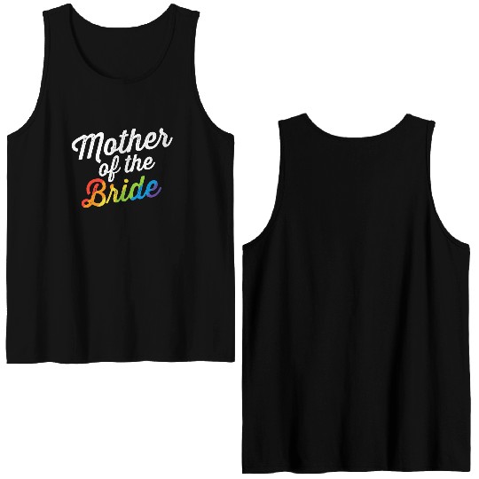 Mother Of The Bride Gay Lesbian Wedding LGBT Same Double Sided Tank Tops