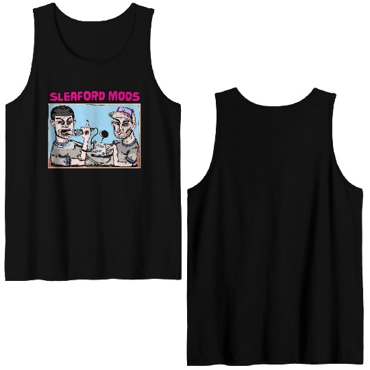 Sleaford Mods Punk Rock Design Double Sided Tank Tops
