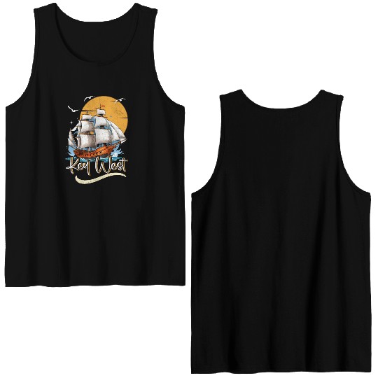 KEY-WEST FLORIDA Sunshine-State Florida Keys Double Sided Tank Tops