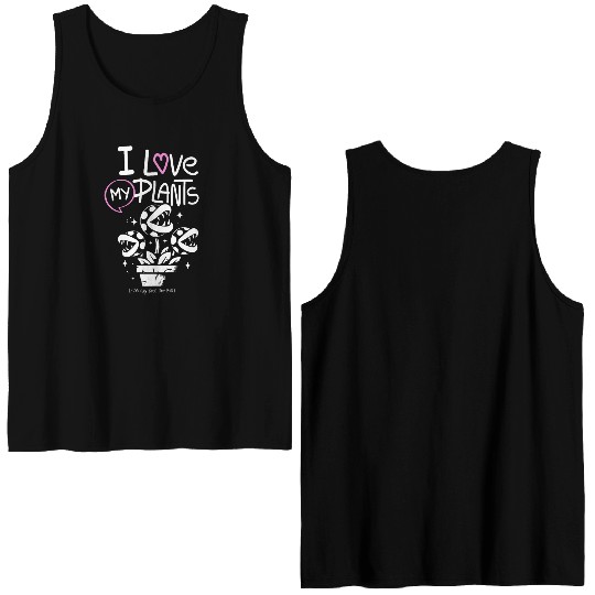 I Love My Plants – Cute Venus Flytrap Plant Lover Double Sided Tank Tops