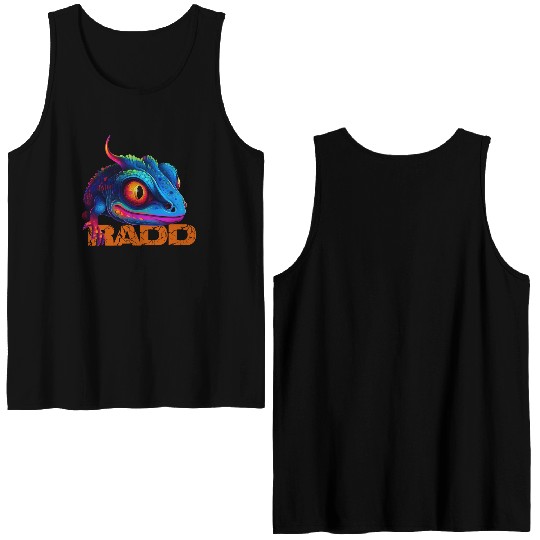 Lizard Lover Colorful art, Unique Animal Art Lover Double Sided Tank Tops