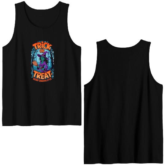 Trick or Treat: Ebony Shadows Style Double Sided Tank Tops
