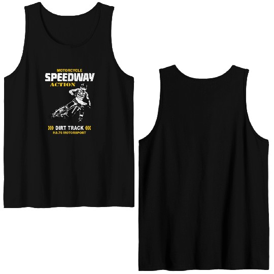 Motorcycle Speedway Racing Double Sided Tank Tops
