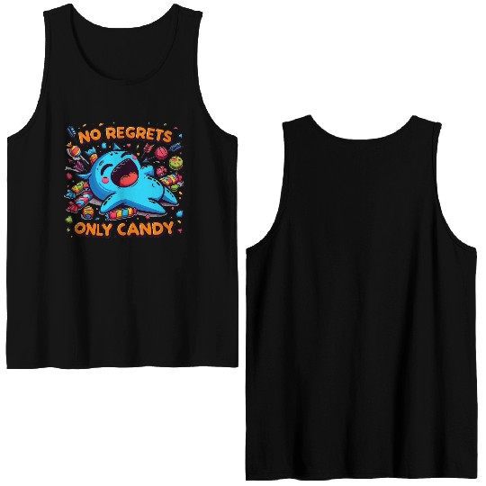 Disneyland No Regrets Only Candy Double Sided Tank Tops