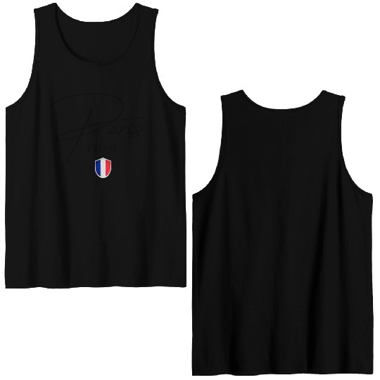 I love Paris, Paris France Double Sided Tank Tops