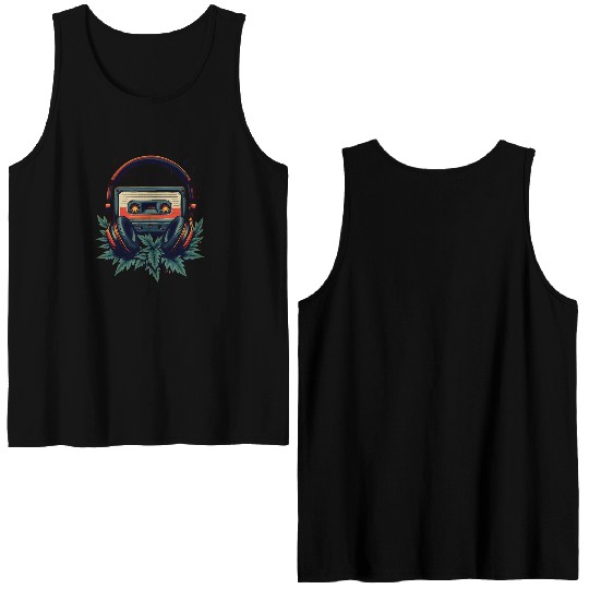 Retro Beats: Old School Cassette Double Sided Tank Tops"