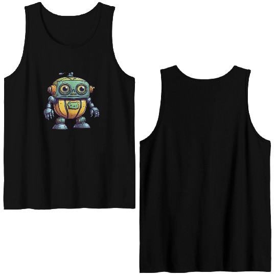 Robot Melon Double Sided Tank Tops
