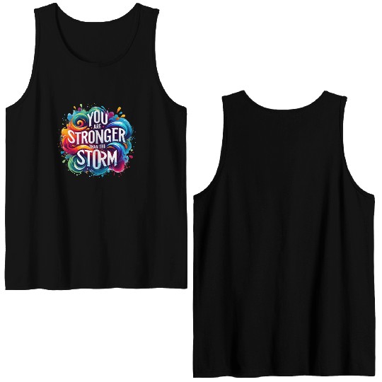 Wellness Collection - Stronger Than the Storm Double Sided Tank Tops