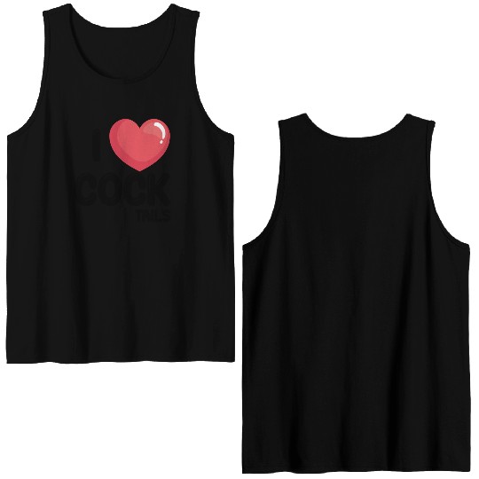 Funny I Love Cocktails 1 Double Sided Tank Tops