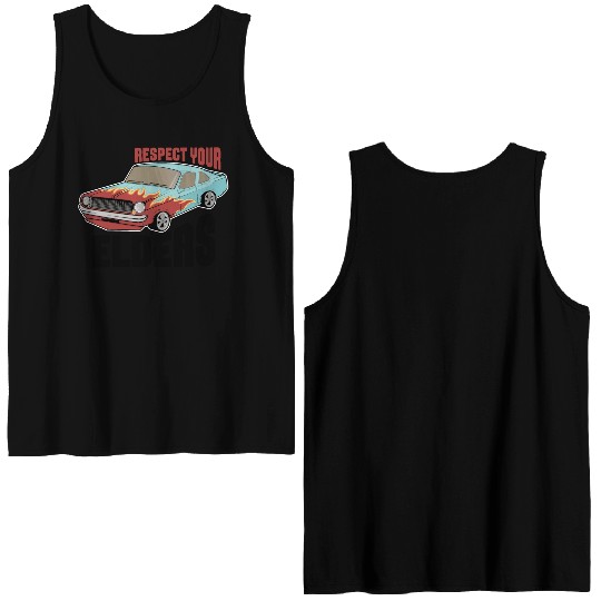 Funny Car Guy 1 Double Sided Tank Tops