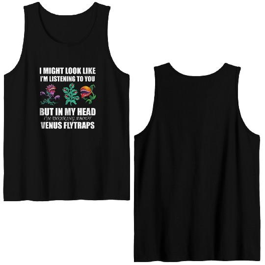 Venus flytrap lover's life! Double Sided Tank Tops