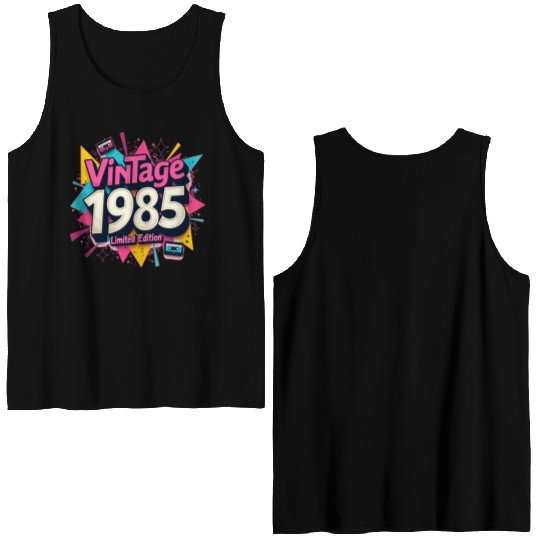vintage 1985 limited edition Double Sided Tank Tops